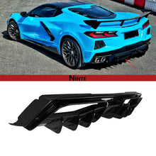 Load image into Gallery viewer, NINTE Rear Diffuser For 2020 - 2025 Chevy Corvette C8 ABS Add - on Gloss Black Lower Bumper Exterior Accessories - NINTE