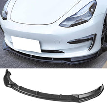 Load image into Gallery viewer, NINTE For 2017-2023 Tesla Model 3 Sedan Front Lip ABS 3 Pieces Front Chin Splitter