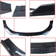 Load image into Gallery viewer, NINTE Front Lip for Hyundai Elantra 4 - Door Sedan 2021 2022 2023 2024 ABS Painted Carbon Fiber Style Bumper Spoiler Splittber Body Kits Guard Front Chin Splitter 3 PCS - NINTE