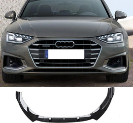 NINTE For 2020 - 2024 Audi A4 S4 Front Lip ABS Painted 3 Pieces Lower Bumper Splitter - NINTE