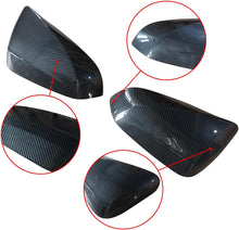 Cargar imagen en el visor de la galería, NINTE Tape - On Overlay Mirror Cover For Lexus 2022 2023 2024 2025 NX RX 250 350h 450h ABS Painted Carbon Fiber Style (NOT the Replacement) - NINTE