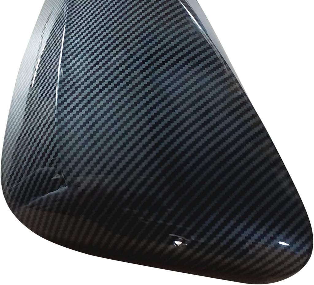 NINTE Tape - On Overlay Mirror Cover For Lexus 2022 2023 2024 2025 NX RX 250 350h 450h ABS Painted Carbon Fiber Style (NOT the Replacement) - NINTE