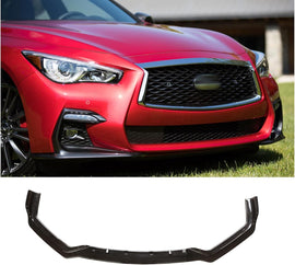 NINTE For 2018 - 2024 Infiniti Q50 Sport Front Lip Front Bumper Lip Spoiler Splitter - NINTE