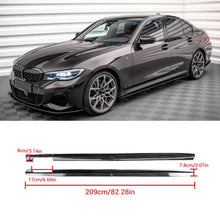 Load image into Gallery viewer, NINTE For 2019-2024 BMW 3 Series G20 G28 M Sport Side Skirts  Extension Carbon Look Gloss Black