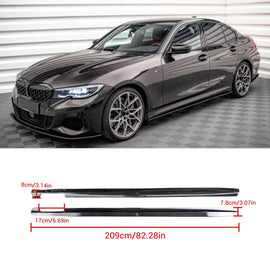 NINTE For 2019 - 2024 BMW 3 Series G20 G28 M Sport Side Skirts Extension - NINTE