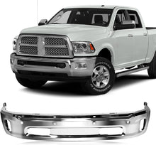 Cargar imagen en el visor de la galería, NINTE One-Piece Chrome Steel Front Bumper Compatible with 2014-2018 Ram 1500/2019-2022 Ram 1500 Classic w/Fog Light Holes &amp; Park Assist Sensor Holes, Front Bumper Face Bar