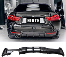 Load image into Gallery viewer, NINTE For 2014-2020 BMW 4 Series F32 F33 F36 420i 420d 428i 430i M Sport Rear Diffuser Single Twin Exhaust Rear Bumper Lip Splitter