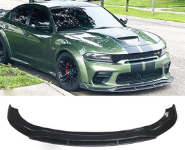 NINTE For 2020 - 2023 Dodge Charger Widebody ABS 4PCs Front Lip Front Bumper Lip Splitter - NINTE