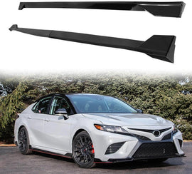 NINTE For 2018 - 2024 Toyota Camry SE XSE Models TRD Style Side Skirts Rocker Panel, Injection PP Gloss Black - NINTE