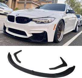 NINTE For 2015 - 2020 BMW F80 M3 F82 F83 M4 Performance Front Bumper Lip ABS Painted Front Lip Splitter Kits - NINTE