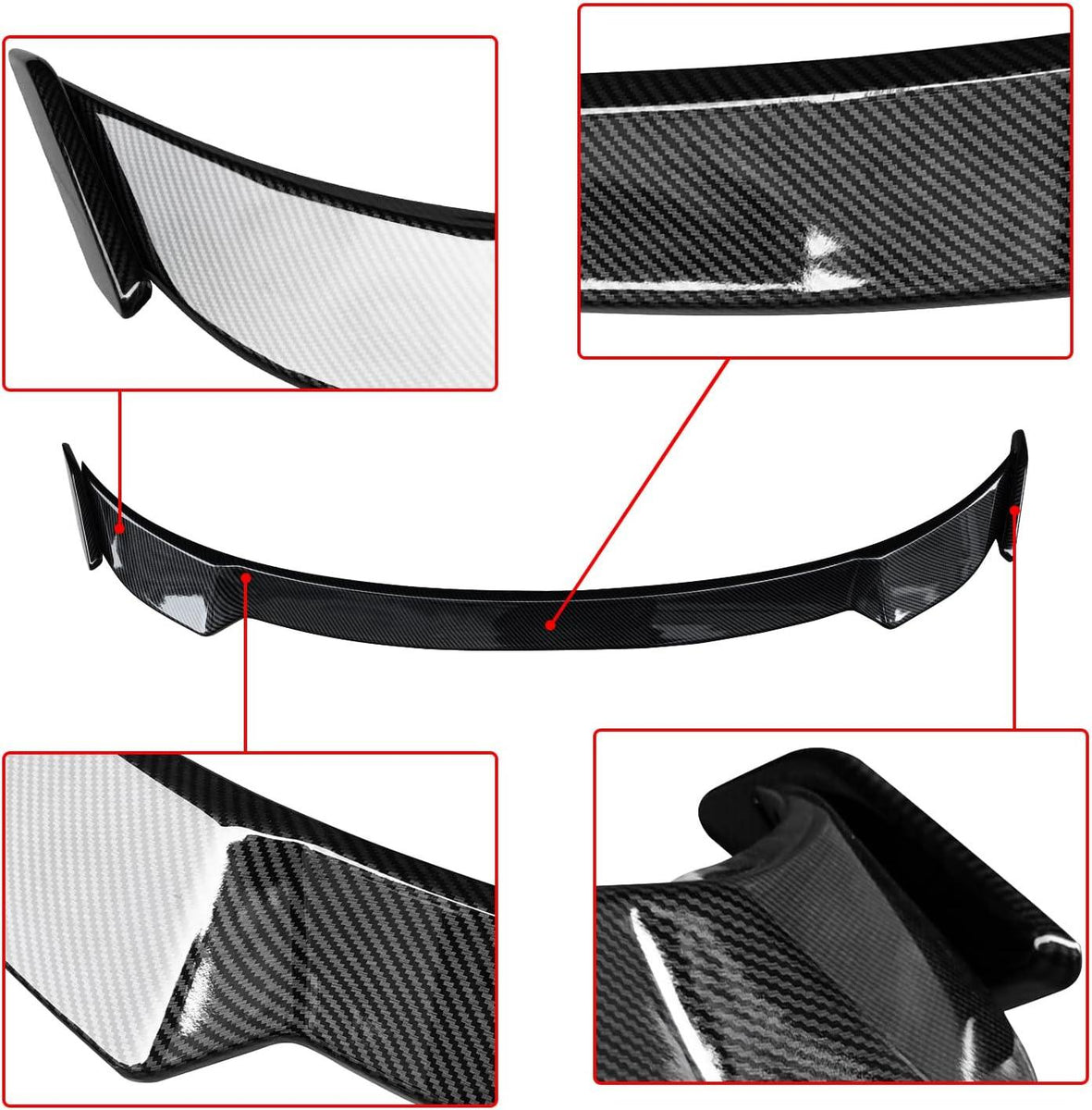 NINTE For 2022-2025 Honda Civic Hatchback FE Rear Spoiler ABS Rear ...