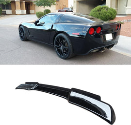 NINTE For 2005 - 2013 Corvette C6 Rear Spoiler Wicker Bill Flap ABS Trunk Wing Spoiler - NINTE