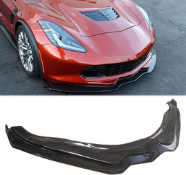 NINTE for 2014-2019 Chevy Corvette C7 Z06 Front Bumper Lip ABS Gloss Black Stingray Stage 2 Chin Splitter Bodykit Front Spoiler Splitter - NINTE