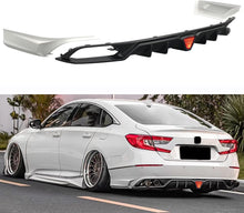 Load image into Gallery viewer, NINTE For 2018-2022 Honda Accord Rear Diffuser W/LED Brake Light Corner Apron Spats ABS Rear Bumper Lip