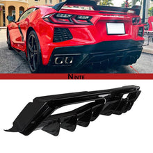 Load image into Gallery viewer, NINTE Rear Diffuser For 2020 - 2025 Chevy Corvette C8 ABS Add - on Gloss Black Lower Bumper Exterior Accessories - NINTE