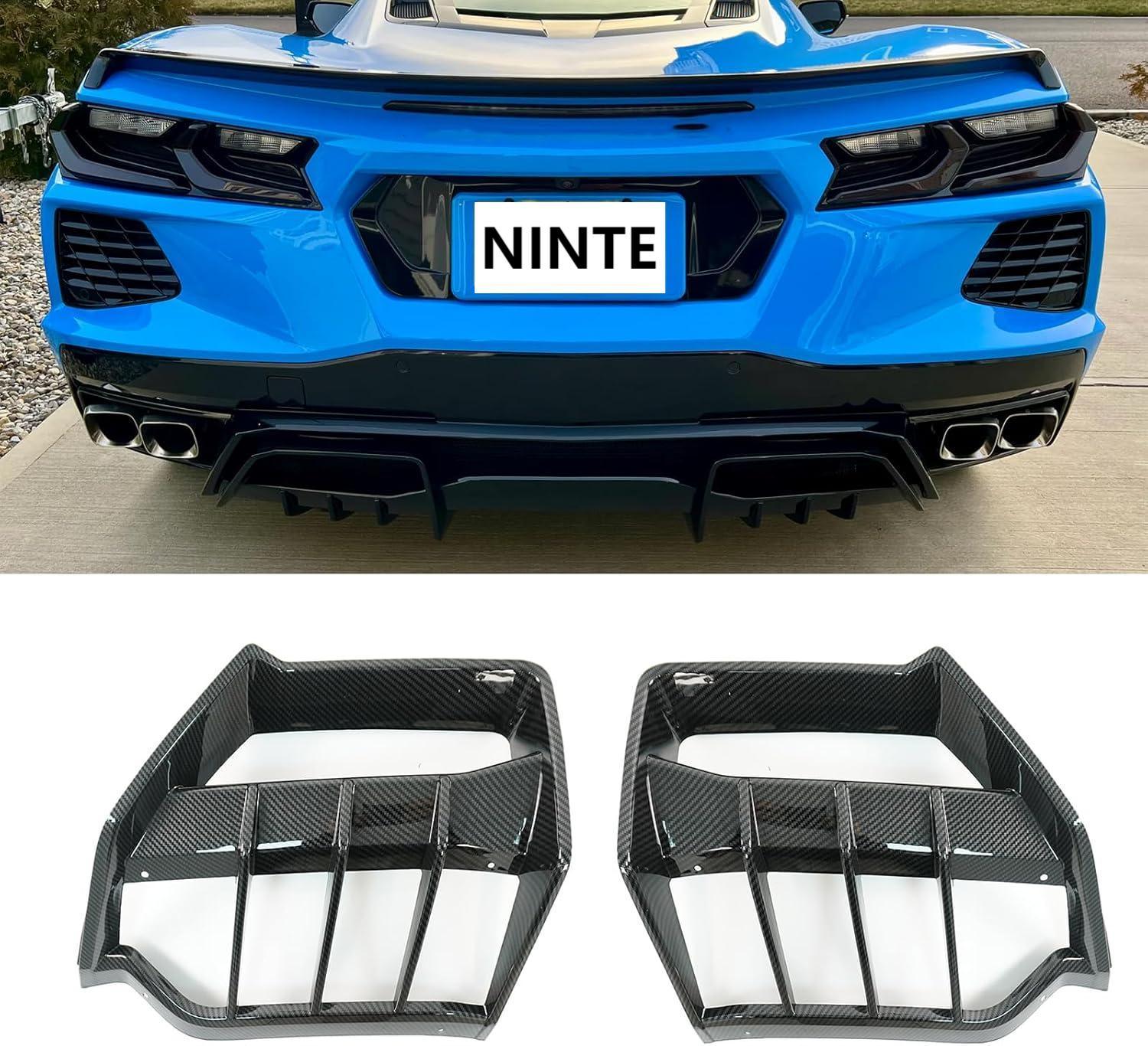 NINTE For 2020-2024 Corvette C8 Stingray/Z51/E-Ray Rear Diffuser Rear ...