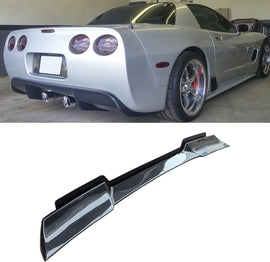 NINTE for Chevy Chevrolet Corvette C5 1997 - 2004 ZR1 Rear Spoiler Extended Style ABS Painted Rear Trunk Spoiler Bodykit Rear Wing with Acrylic Panel - NINTE