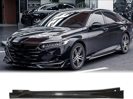 NINTE For 2018 - 2022 10th Gen Honda Accord ABS Painted Add - on JDM Side Skirts Extensions - NINTE