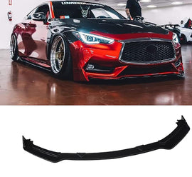 NINTE For 2017 - 2023 Infiniti 2nd Gen. Q60 V37 Front Lip Front Bumper Lip Chin Spoiler Splitter - NINTE