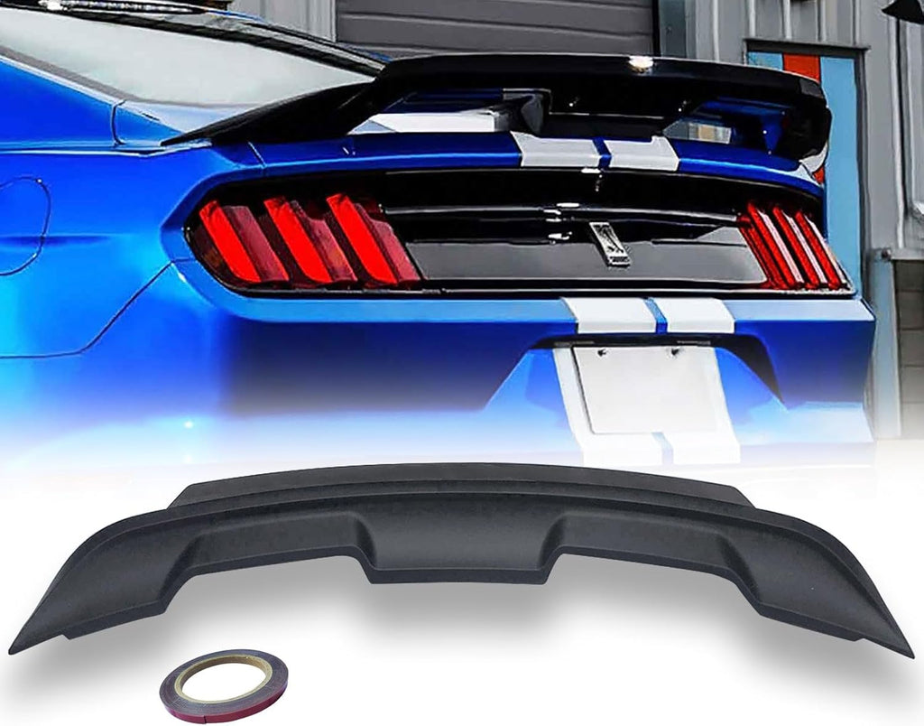 NINTE for Mustang Rear Spoiler Fit for 2015-2023 Ford Mustang Coupe EcoBoost GT V6 V8 Mach 1 Shelby Mustang High Rear Trunk Wing GT500 Style ABS Painted Accessories Exterior