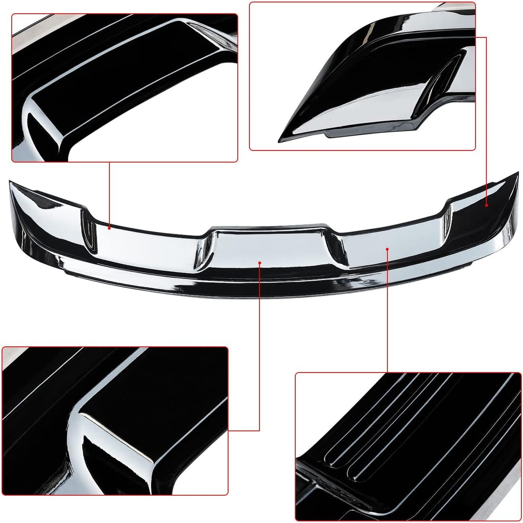 NINTE for Mustang Rear Spoiler Fit for 2015-2023 Ford Mustang Coupe EcoBoost GT V6 V8 Mach 1 Shelby Mustang High Rear Trunk Wing GT500 Style ABS Painted Accessories Exterior