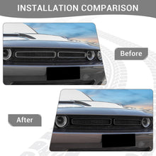 Cargar imagen en el visor de la galería, NINTE For 2015-2024 Dodge Challenger Front Grill Mesh Grille Inserts Trim Cover Black Black Exterior Accessories 2pcs