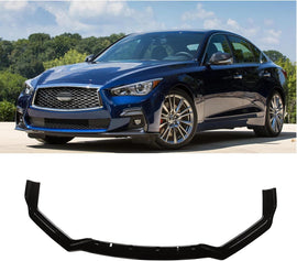 NINTE For 2018 - 2024 Infiniti Q50 Sport Front Lip Front Bumper Lip Spoiler Splitter - NINTE