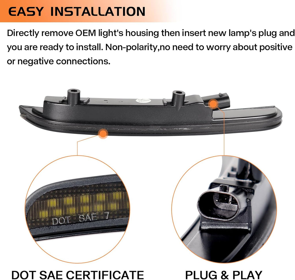 NINTE For 2015-2024 Dodge Charger R/T Scat Pack SXT GT SRT Front Rear Smoked Lens Lamps LED Side Marker Lights