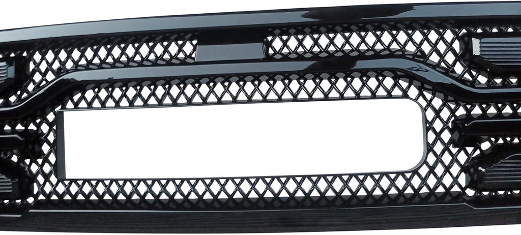 NINTE Front Lower Grill Cover For 2022 - 2025 GMC SIERRA 1500 SLT AT4 Gloss Black Painted Front Grille Cover Car Accessories Exterior Trim (Not the Replacement) - NINTE