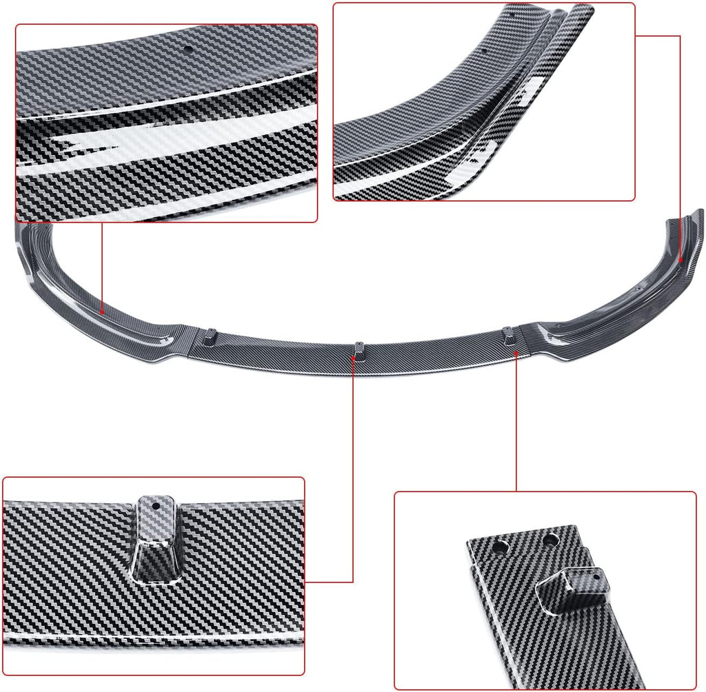 NINTE For 2013-2018 BMW 3 Series F30 F32 NON M-Sport Front Lip Splitter ABS Fits Sportline