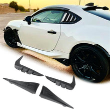 Load image into Gallery viewer, NINTE Side Skirts Side Splitter Winglets &amp; Front Fender Side Air Flow Vent Trim Fit for Toyota BRZ &amp; Subaru GR 86 2022 - 2025 Matte Black ABS Painted 4PCS Decoration - NINTE