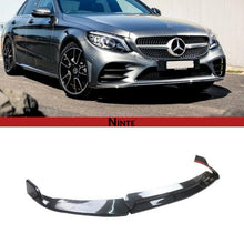 Load image into Gallery viewer, NINTE Front Lip For 2019 - 2021 Benz W205 2019 - 2023 C205 A205 C - Class Sport C300 ABS 3PCs Front Bumper Splitters - NINTE