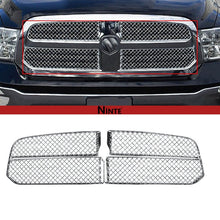 Cargar imagen en el visor de la galería, NINTE Honeycomb Style Grille Overlay For 2013 - 2018 Dodge Ram 1500 Chrome - NINTE