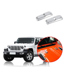 Charger l&#39;image dans la galerie, Ninte Jeep Wrangler JL 2018-2019 ABS Chrome Engine Hood Water Spray Cover - NINTE