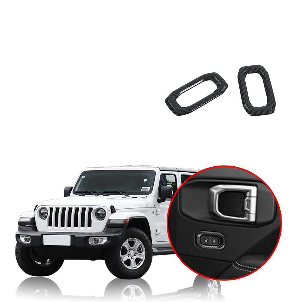 Ninte Jeep Wrangler JL 2018-2019 Door Lock Switch Button Cover Decoration - NINTE