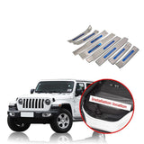 NINTE Jeep Wrangler JL 2018-2024 Door Sill Protector Cover Scuff Plate Entry Guard