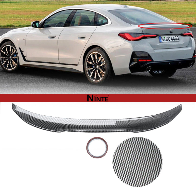 NINTE Rear Spoiler For 2022-2024 BMW 4 Series Gran Coupe G26 4-Door i4  PSM Style Trunk Spoiler Wing ABS