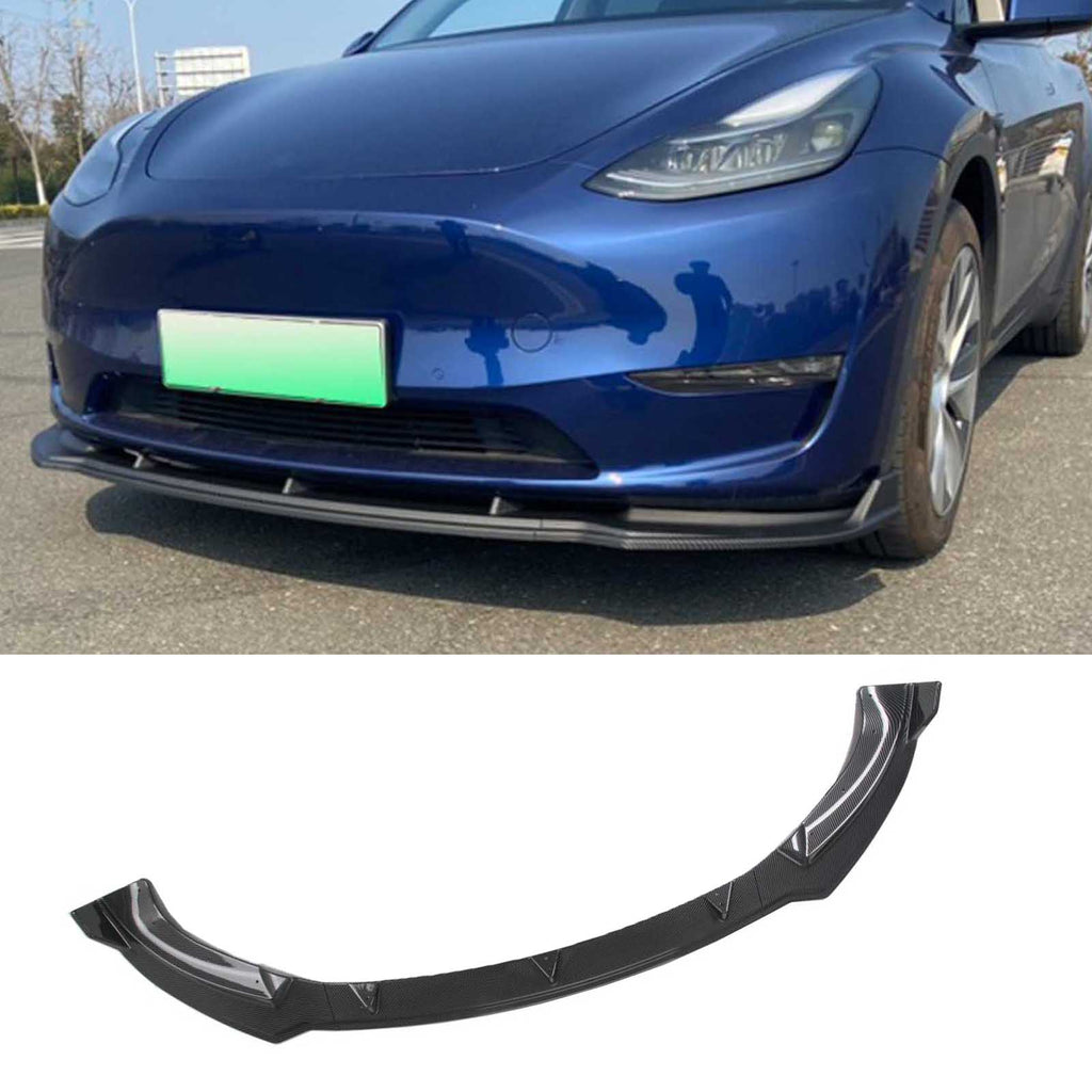 NINTE Front Bumper Lip For 2020-2024 Tesla Model Y Front Lower Chin Splitter