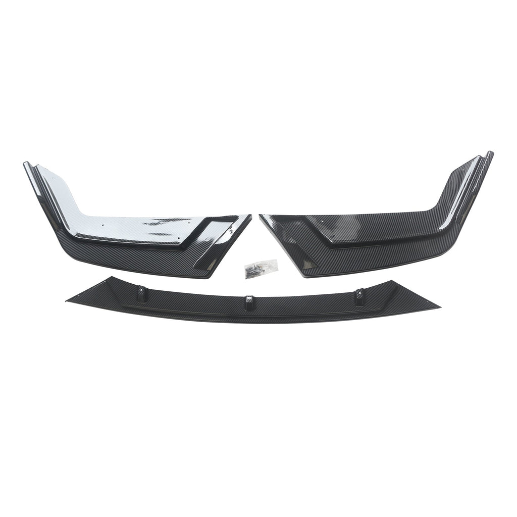 NINTE ABS Carbon Printing Front Lip For 17-21 Honda Civic Si FK7 Hatchback