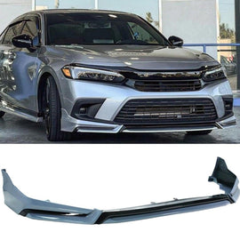 NINTE Front Lip For 2022 - 2024 Honda Civic Sedan/Hatchback Yofer V3 Style Bumper Spliter Chin - NINTE