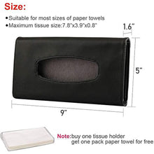 Load image into Gallery viewer, NINTE Leather Tissue Holder Mask Holder Premium Car Tissue Box for car