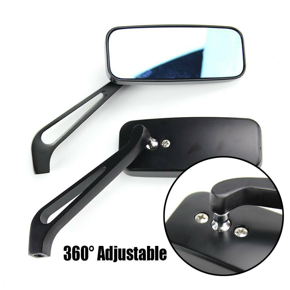 NINTE Mirrors For Harley Cruiser Bobber Chopper Softail 