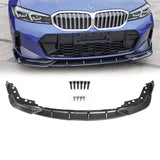 NINTE Front Bumper Lip For 2019-2023 BMW G20 G28 3 Series M Sport 3PCS Lower Diffuser Spoiler