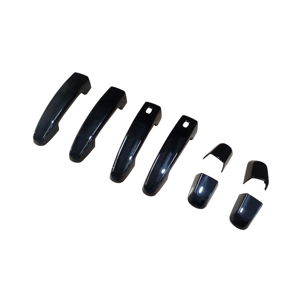 NINTE For 18-24 Chevy Equinox GMC Terrain Door handle Covers with 2 Smart Holes Gloss Black