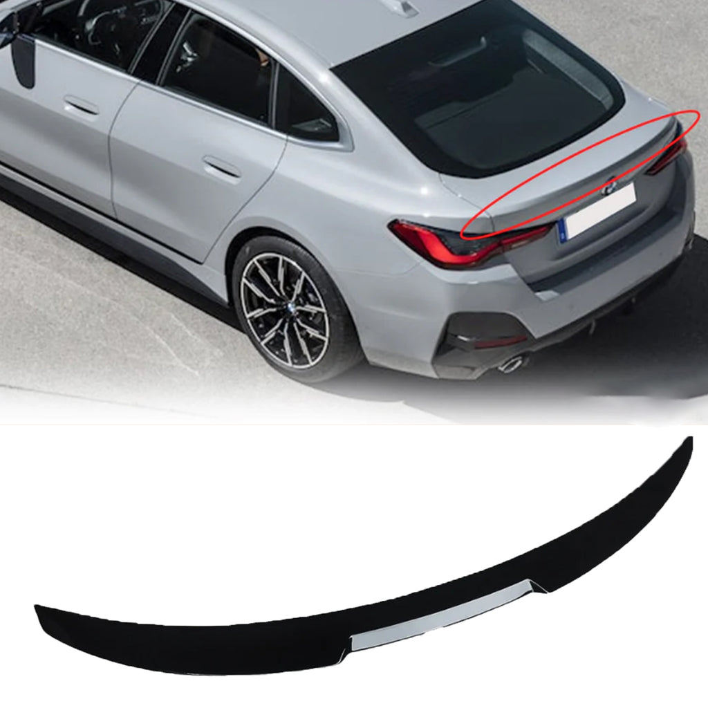 NINTE Rear Spoiler For 2022-2024 BMW 4-Series Gran Coupe G26 440i 430i 4DR I4 eDrive40 eDrive35 M50 ABS M4 Style Trunk Spoiler Wing