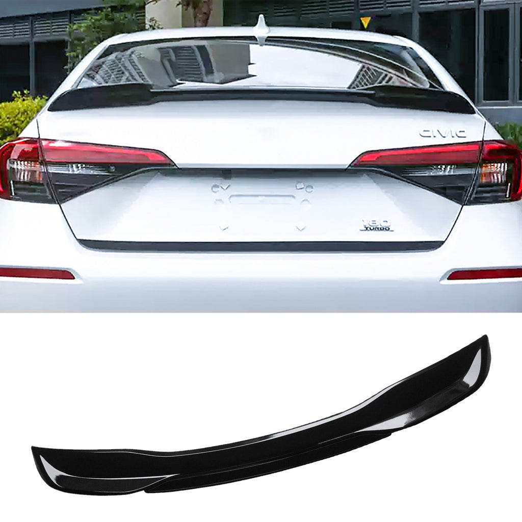 NINTE Rear Spoiler For 2022 2023 2024 Honda 11th Gen Civic Sedan ABS Factory Style Trunk Spoiler Wing