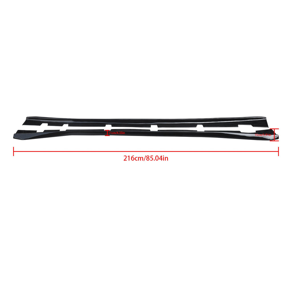 Ninte Side Skirts For 2011-2022 Dodge Charger R/T Rt Extension Lip Body Kits Skirt