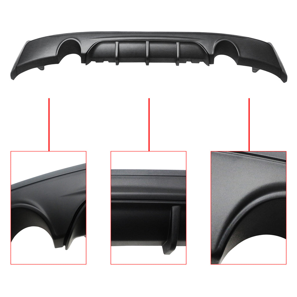NINTE Rear Diffuser For BMW 2014 - 2021 F22 F23 2 Series M Sport Rear Bumper Lip ABS - NINTE