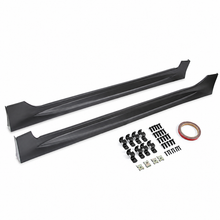 Cargar imagen en el visor de la galería, NINTE Left and Right Rocker Side Skirt Kit Fit for Honda Civic Sedan 4DR 2006-2011 Black ABS Plastic RR Style
