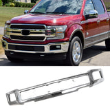 NINTE Front Bumper Face Bar For 2018-2020 Ford F-150 F150 Pickup  W/Fog Hole Chrome